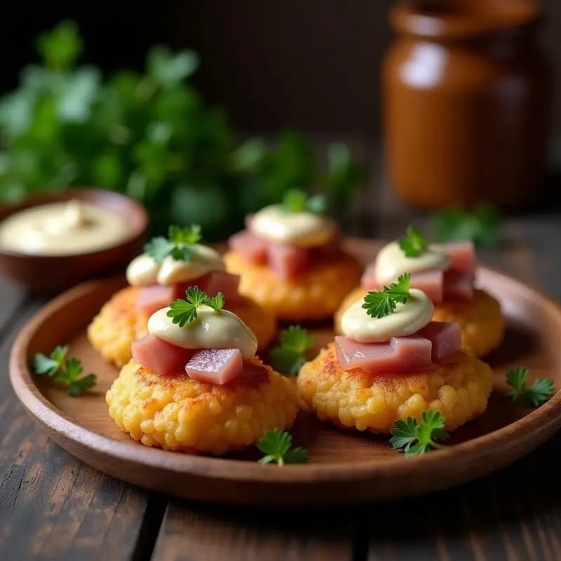 Tortitas de Socarrat con Ventresca de Atún: Receta Española Keto con Alioli de Ajo Negro