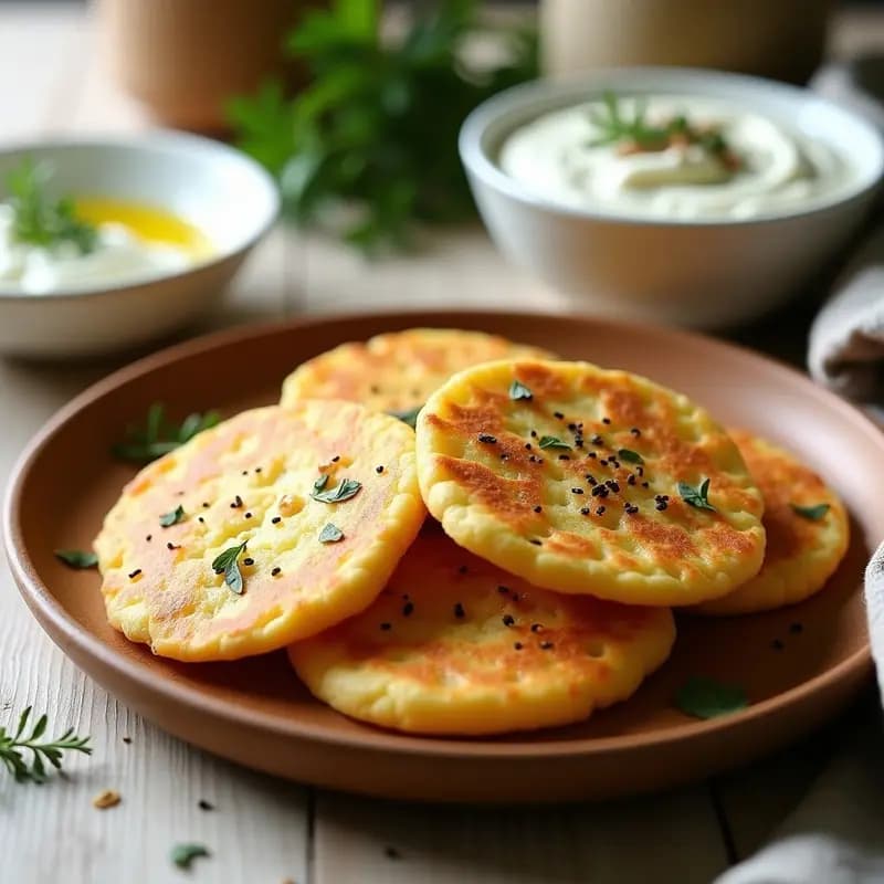 Tortitas de Socca con Hierbas Provenzales: Aperitivo Francés Sin Gluten en Airfryer