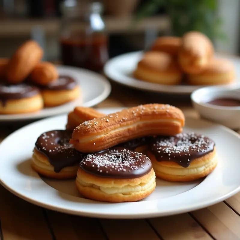Tortos con Chocolate y Churros: Postre de la Abuela para Chocolateros