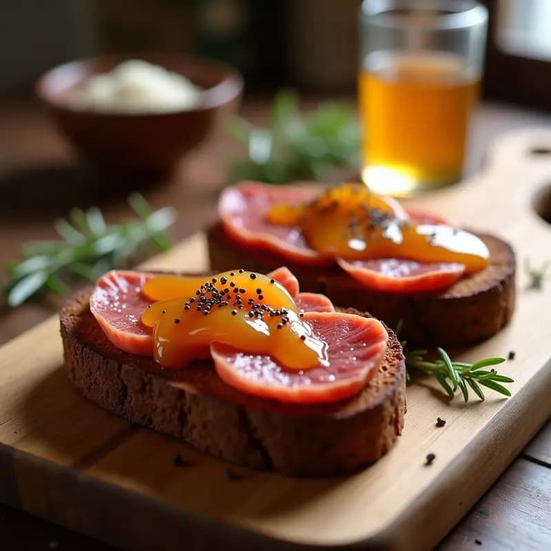 Tosta de Pan de Centeno con Sobrasada y Miel: Receta Balear Dulce-Salada en 5 Minutos