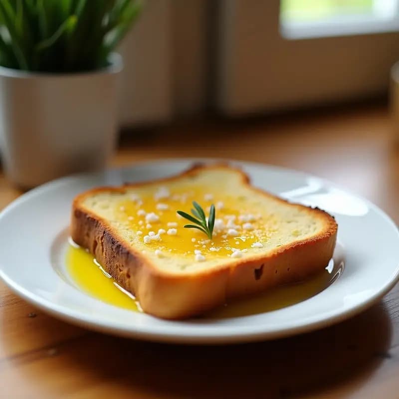 Tosta de Pan con Aceite y Ajo: Receta de Desayuno o Merienda en 2 Minutos