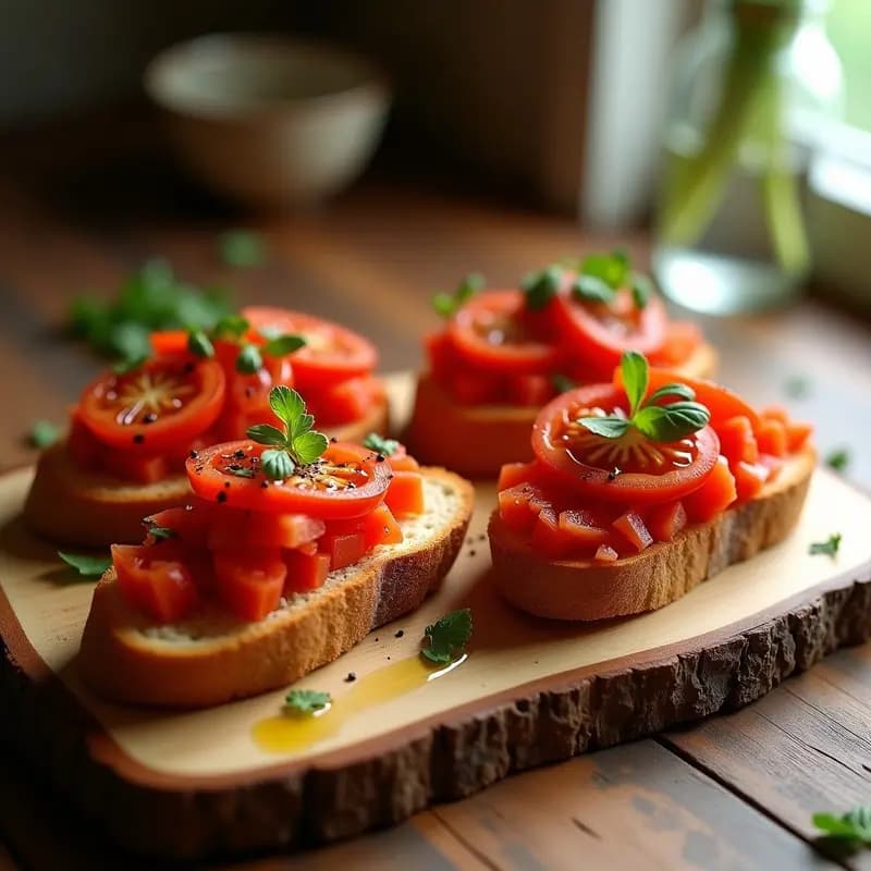 Tosta de Pan con Tomate, Ventresca y Pimientos Asados: Aperitivo Catalán en 10 Minutos
