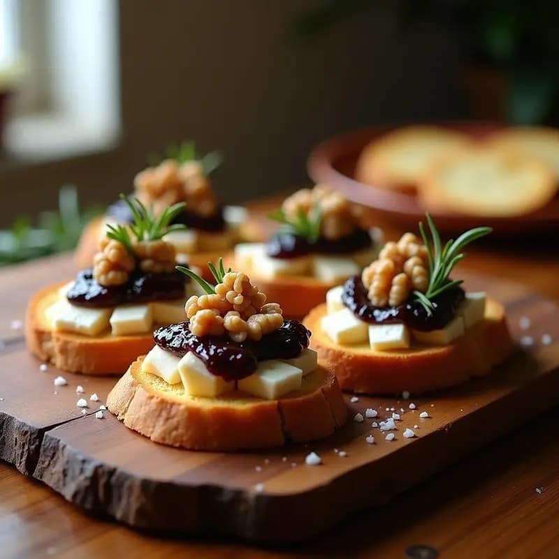 Tosta de Queso de Cabra y Mermelada de Higo: Aperitivo Dulce y Salado