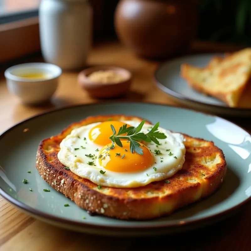 Tostada de Aceite y Ajo con Huevo Frito: Desayuno Castellano de la Abuela