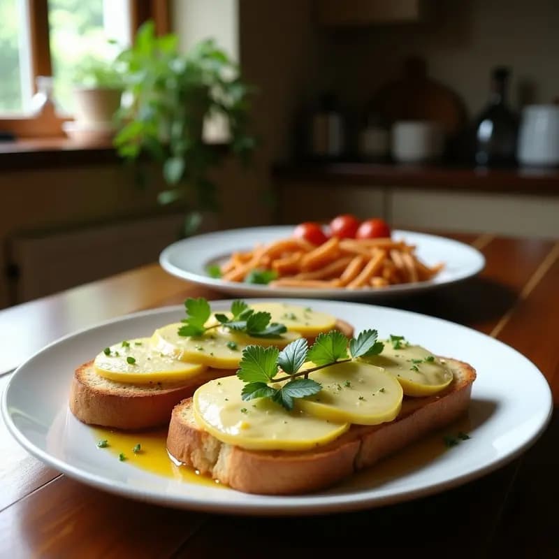 Tostada con Aceite de Oliva y Queso Fresco: Desayuno Mediterráneo en 2 Minutos
