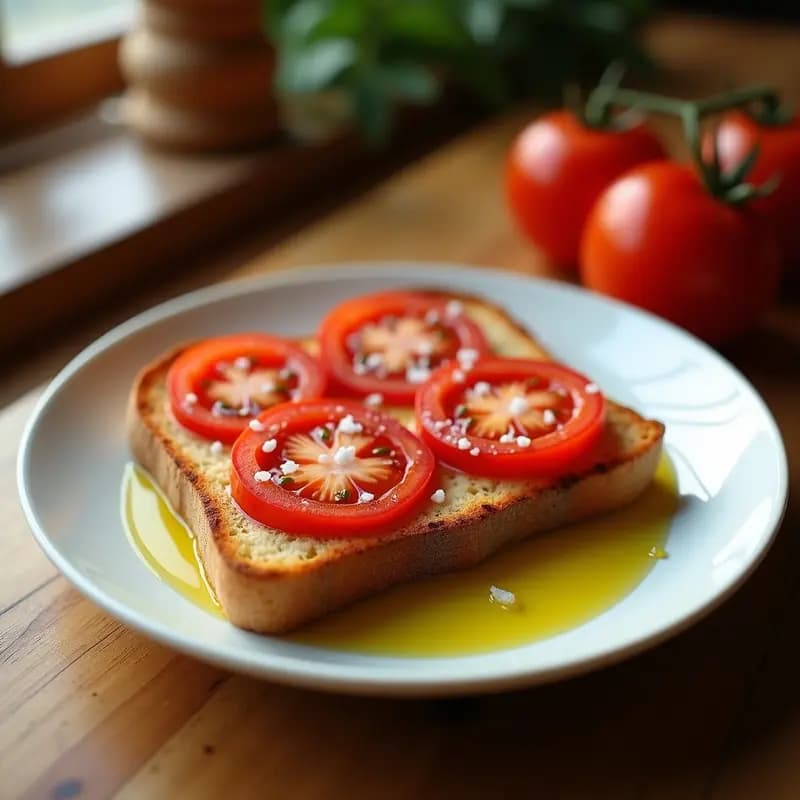 Tostada con Aceite, Tomate y Sal: Receta Más Sencilla de la Cocina Española