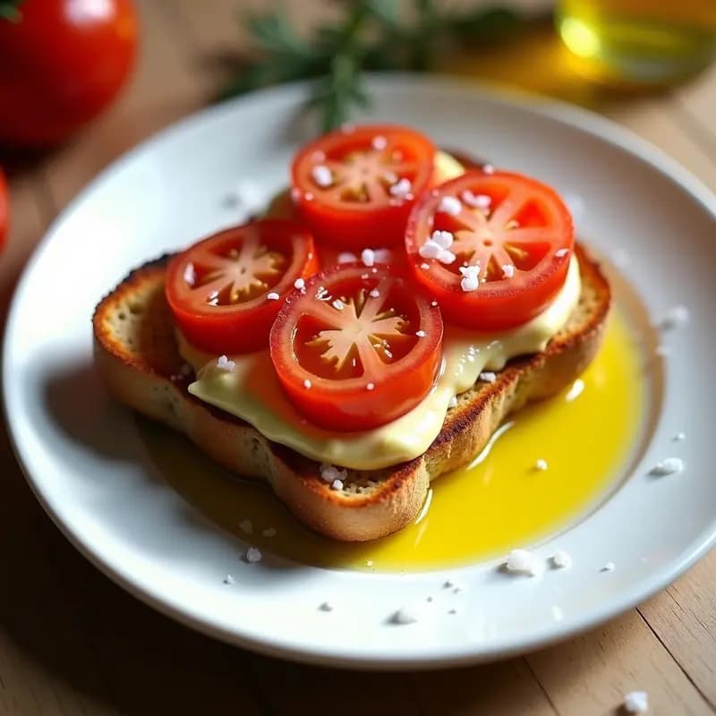 Tostada con tomate, aceite y sal: Desayuno catalán básico y adictivo