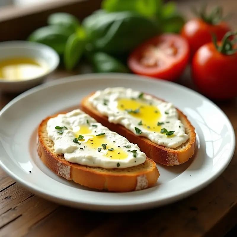 Tostadas con Aceite y Queso Fresco: Desayuno Andaluz Ligero y Nutritivo