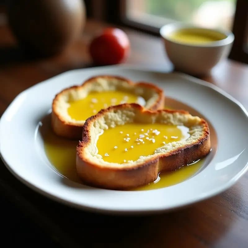 Tostadas con aceite y sal: Desayuno español sencillo y energético