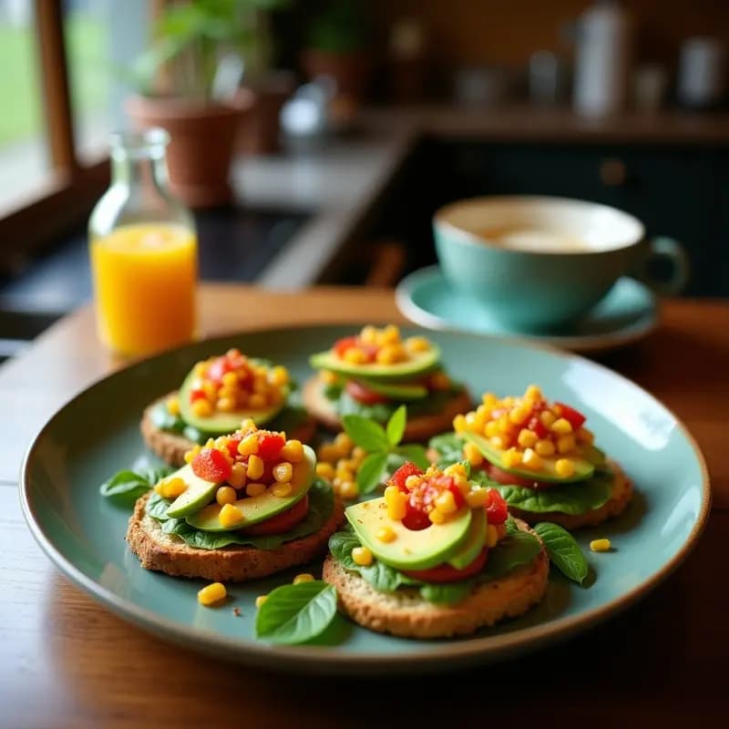 Tostadas de Aguacate con Higos Caramelizados y Rúcula: Desayuno Mediterráneo Sin Gluten