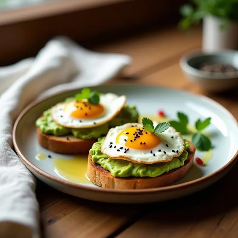 Tostadas de Aguacate y Huevo Poché: Receta Saludable en 10 Minutos para Desayuno Energético