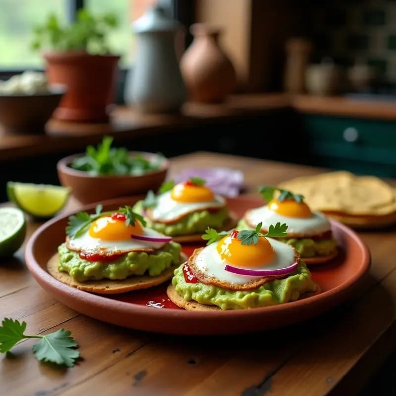 Tostadas de Aguacate y Huevos Poche con Salsa de Chile: Receta Mexicana para Desayunar