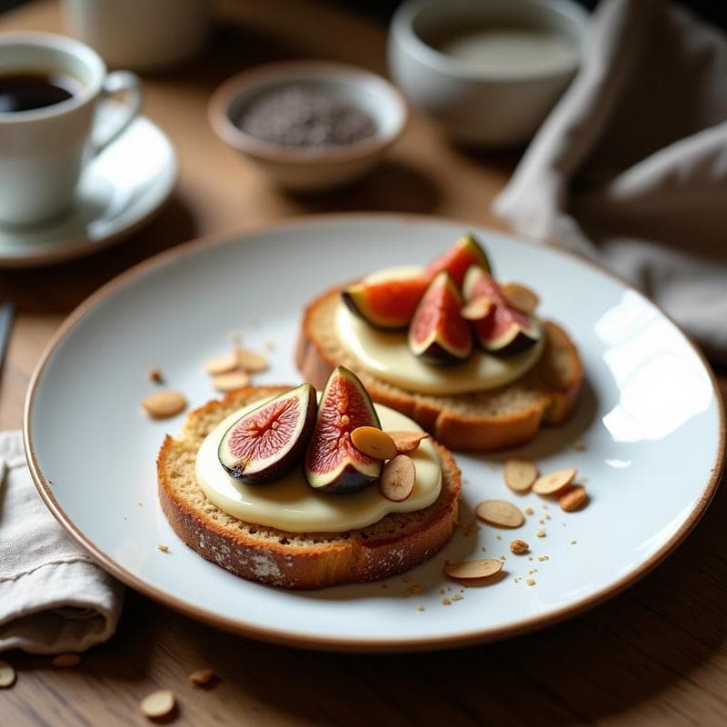 Tostadas de Avena con Higos Caramelizados: Receta Sin Azúcar y Alta en Fibra