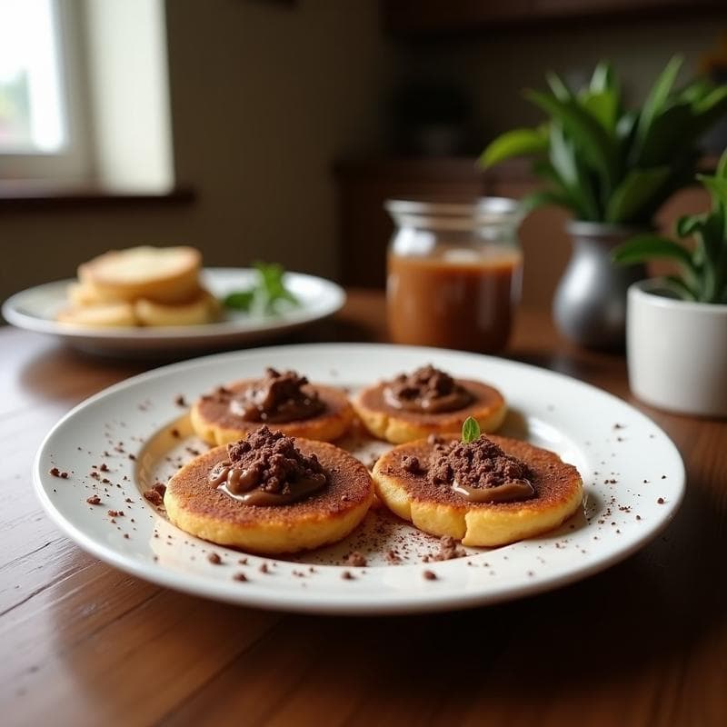 Tostadas de Avena y Plátano con Cacao: Desayuno Energético Sin Harina en 10 Minutos