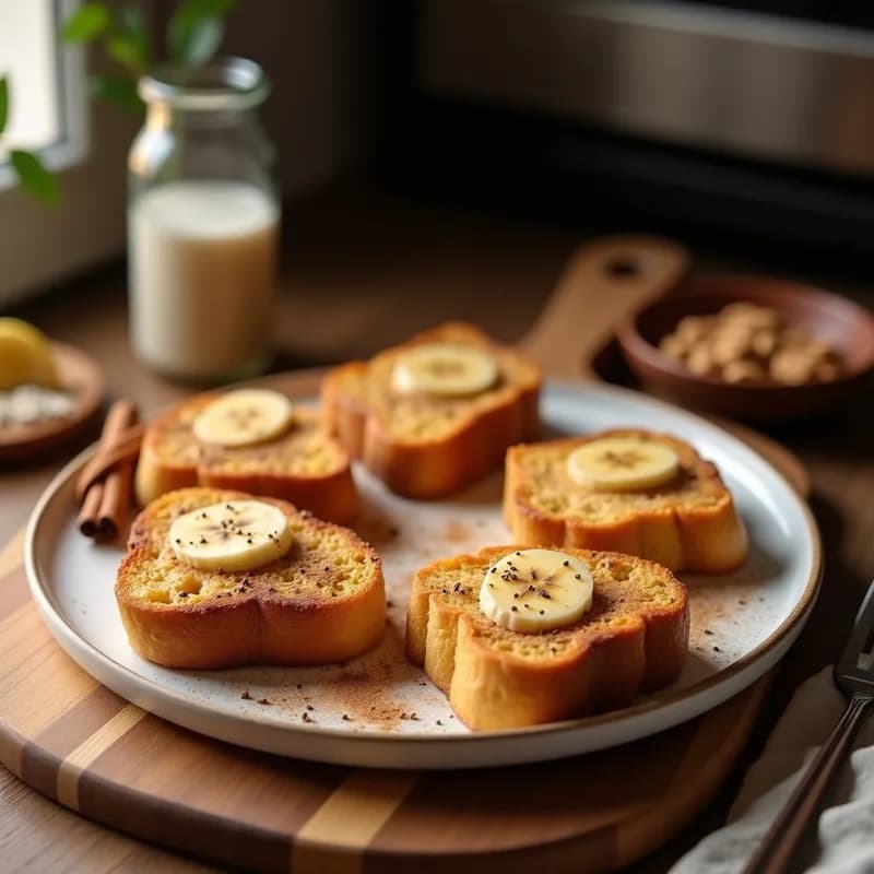 Tostadas de Avena y Plátano con Canela: Receta Crujiente al Horno Sin Azúcar