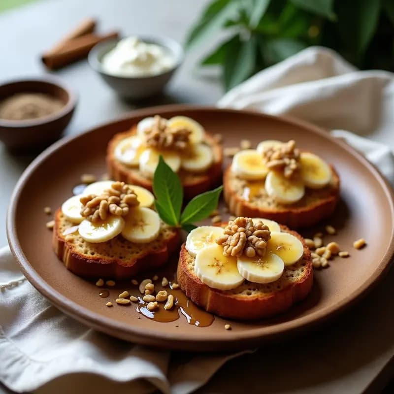 Tostadas de Avena y Plátano con Mantequilla de Cannabis: Receta Energética Sin Horno