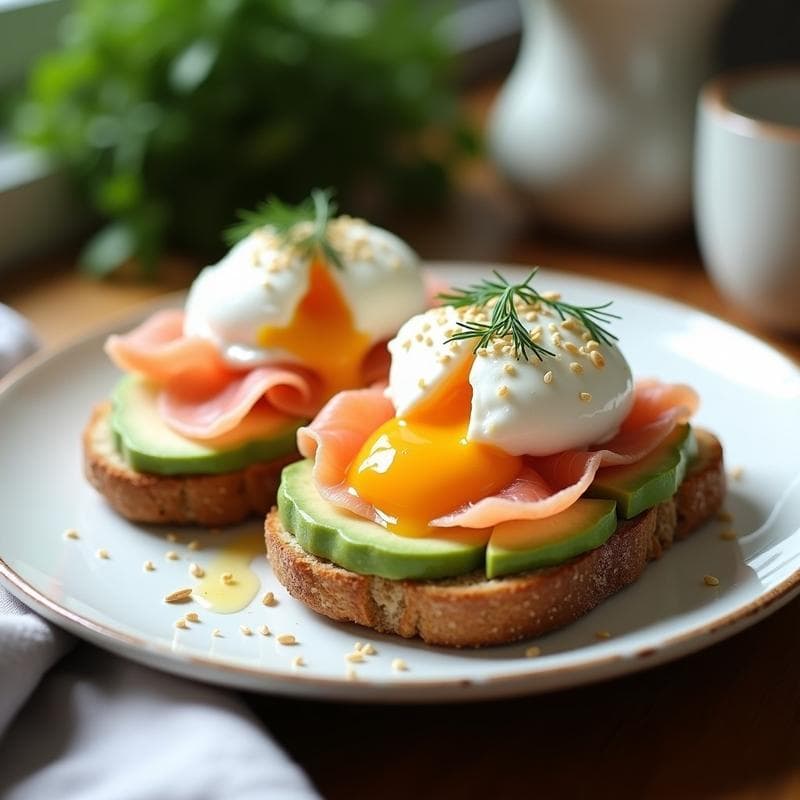Tostadas de Avena con Salmón Ahumado: Receta de Desayuno Proteico en 10 Minutos