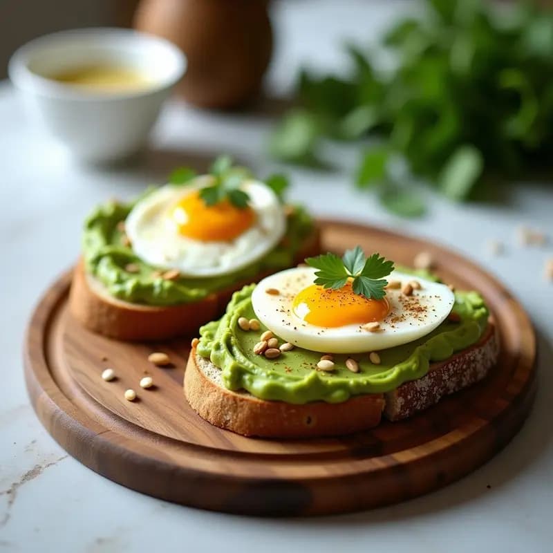 Tostadas de Avocado con Huevo Poché y Semillas: Desayuno Australiano Alto en Grasas Saludables