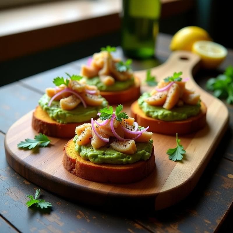 Tostadas de Pan de Boniato con Aguacate y Sardinas en Escabeche: Receta Keto y Alto en Omega-3