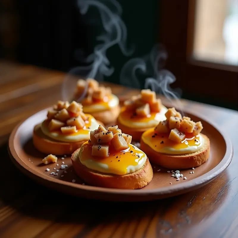 Tostadas de Pan Brioche con Foie Gras y Mermelada de Higos: Receta Gourmet de Comida Basura