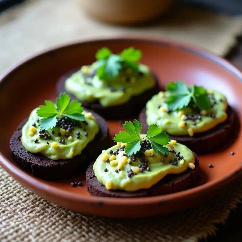 Tostadas de Cacao y Palta con Semillas de Chía: Desayuno Mexicano Superfood