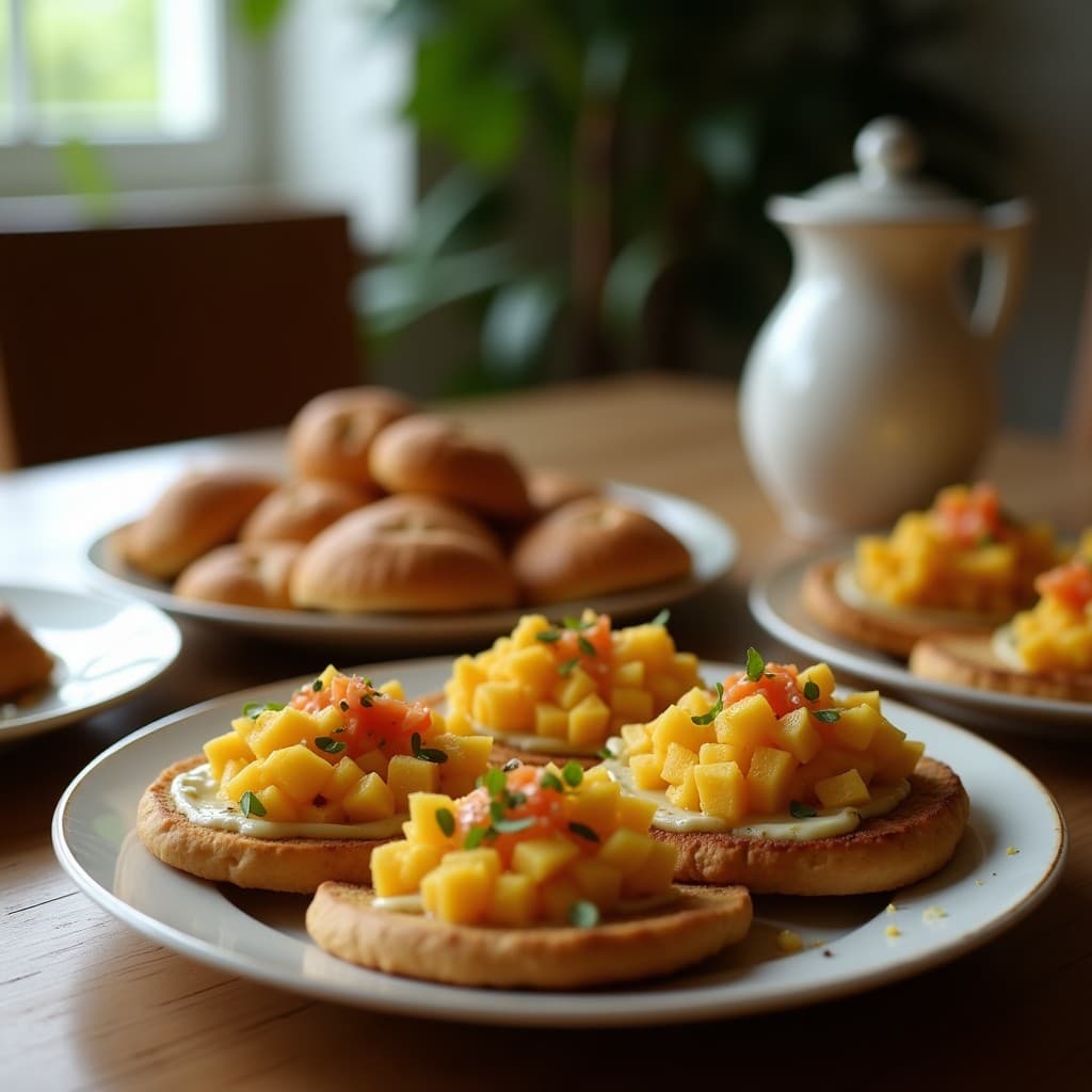 Tostadas de Pan de Cassava con Pâté de Aceitunas y Alcaparras: Receta Sin Gluten Brasilera con Toque Mediterráneo