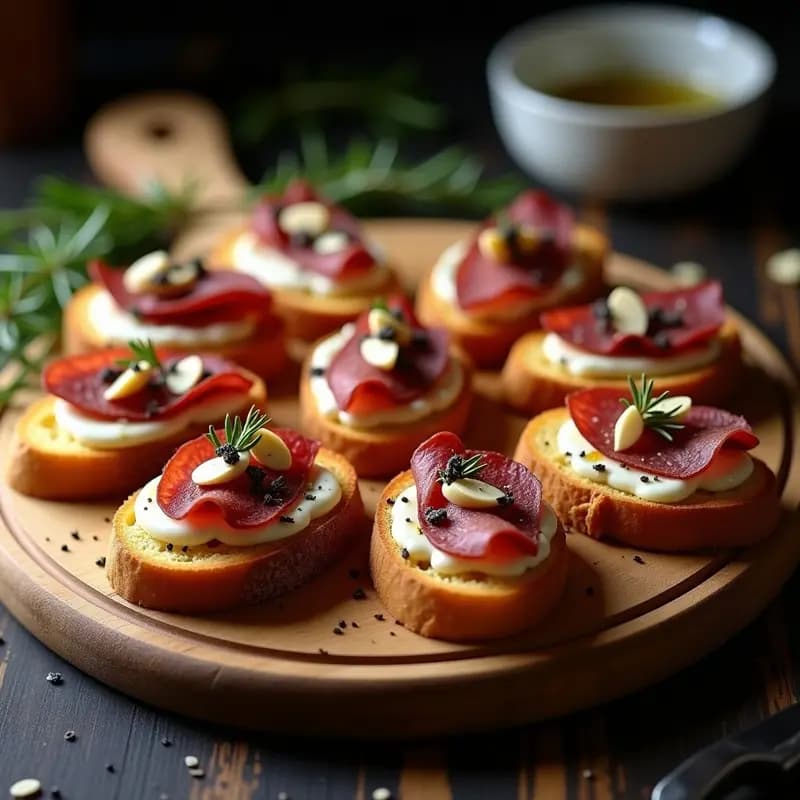 Tostadas de Cecina con Trufa y Aceite de Oliva: Receta Viral en 10 Minutos para Sorprender