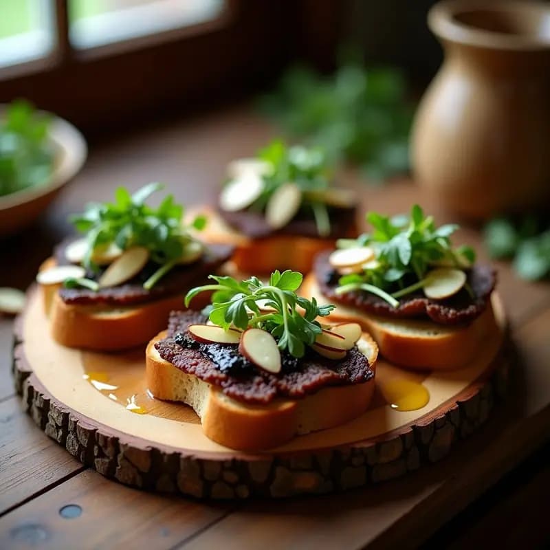 Tostadas de Cecina con Trufa Negra: Receta en Airfryer Rápida y Gourmet