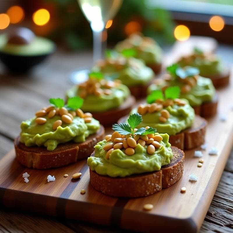 Tostadas de Pan de Centeno con Aguacate y Semillas de Calabaza: Receta Keto para Celebraciones