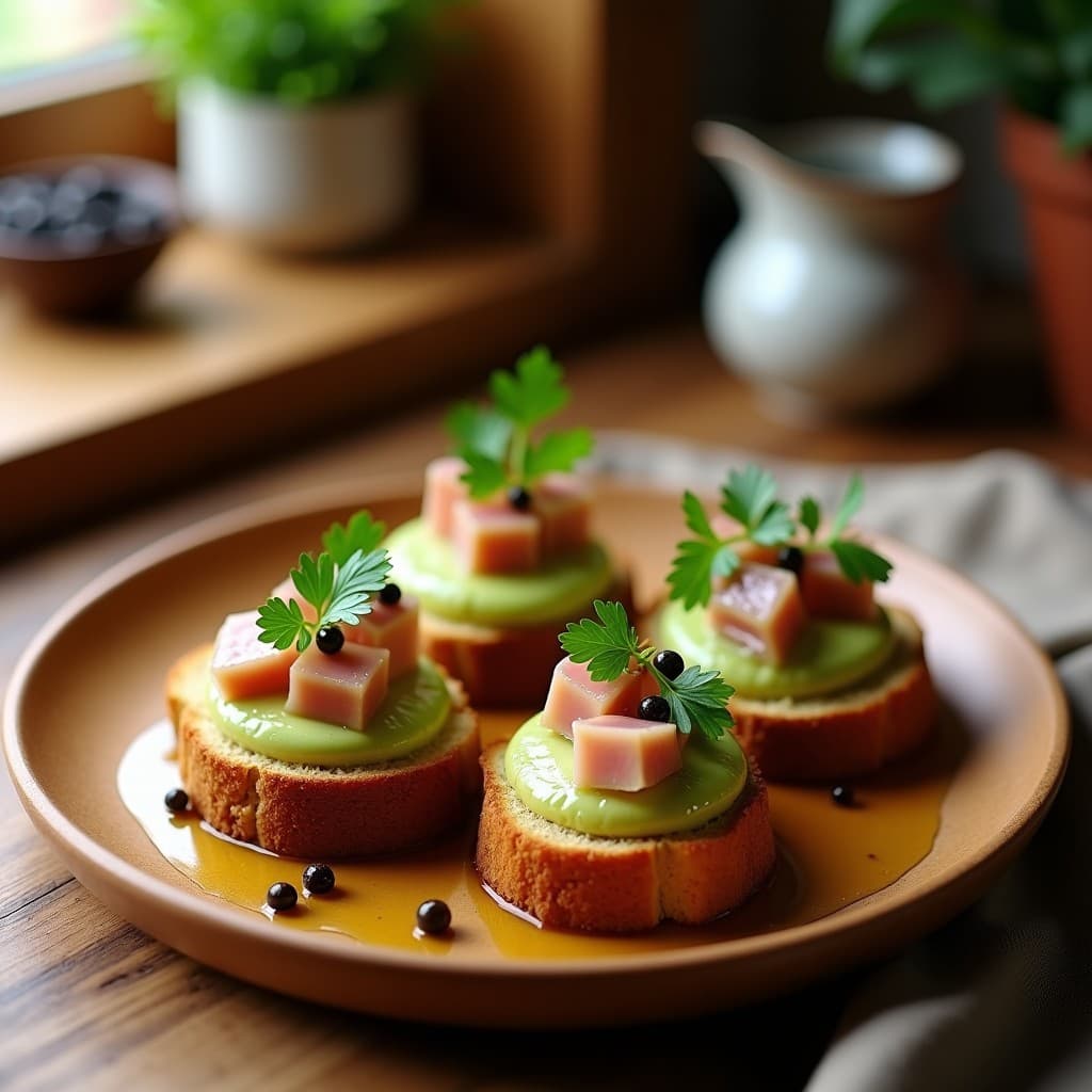 Tostadas de Pan de Centeno con Puré de Alcachofas y Ventresca: Aperitivo Español Sin Lactosa