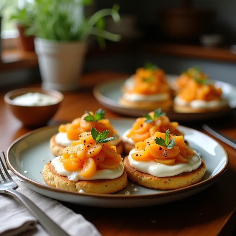 Tostadas de Pan de Centeno con Crema de Berenjena y Higos: Aperitivo Mediterráneo