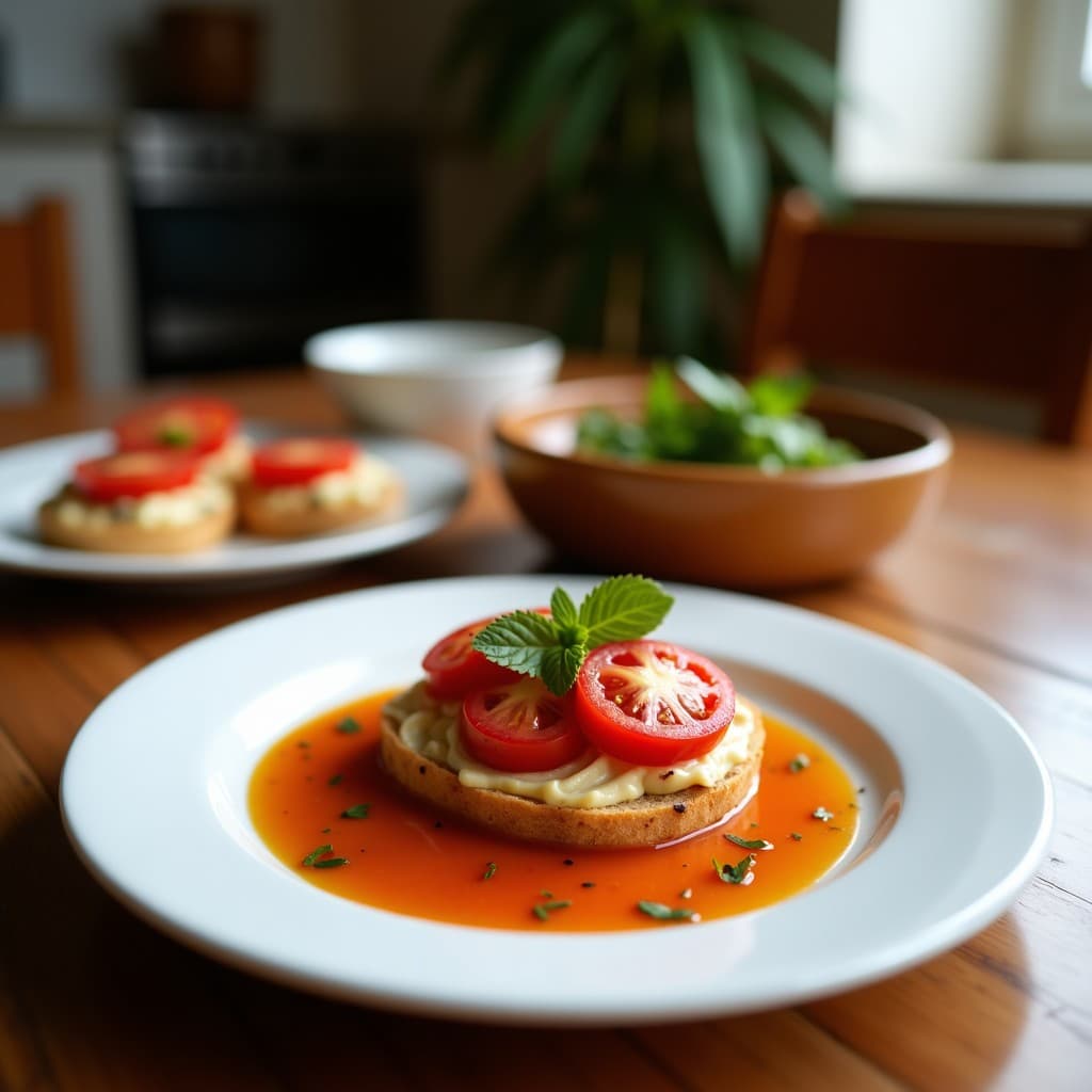 Tostadas de Centeno con Paté de aceitunas Kalamata y Tomates Secos: Aperitivo Mediterráneo Keto