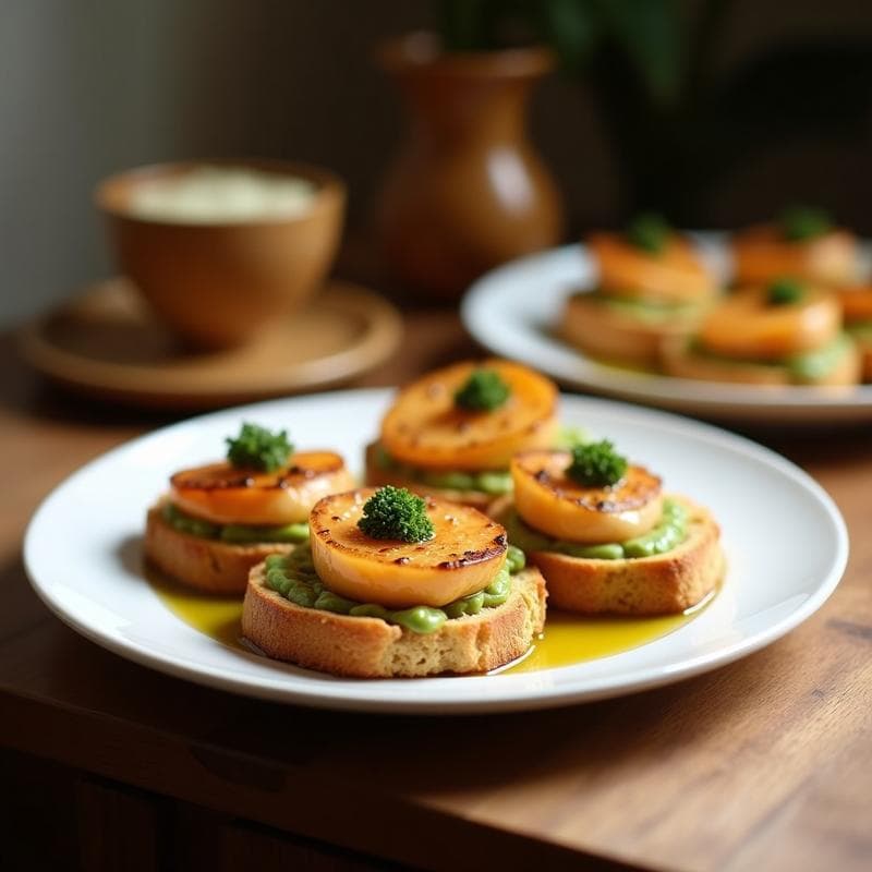 Tostadas de Pan de Centeno con Paté de Vísceras de Atún y Wasabi: Receta Japonesa Alta en Hierro