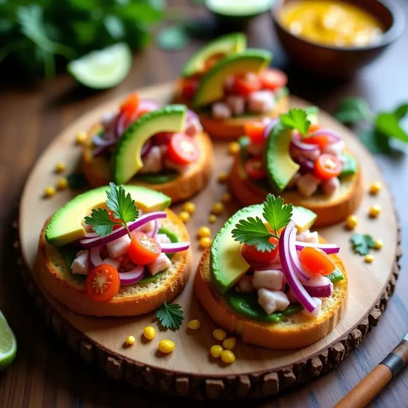 Tostadas de Ceviche de Pulpo Marinado: Receta Peruana en 20 Minutos con Toque Cítrico