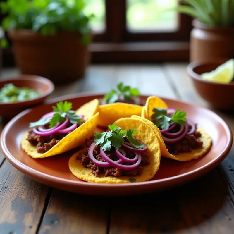 Tostadas de Cogote con Cebolla Morada Encurtida: Receta Mexicana Express con Toque Ácido en 15 Minutos