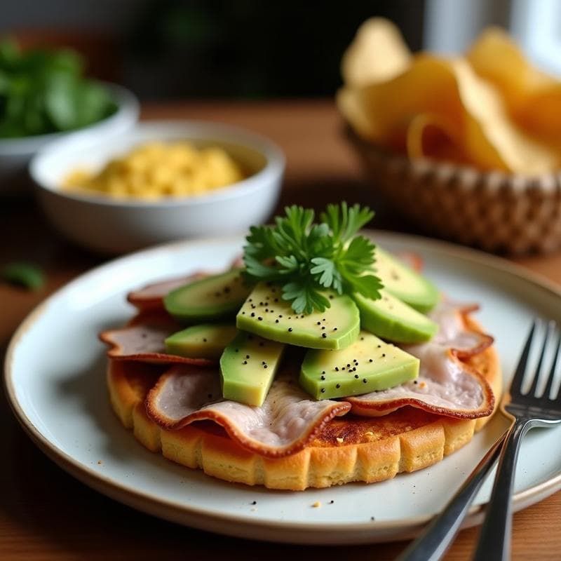 Tostadas de Cogote de Cerdo con Cecina y Aguacate: Receta Mexicana en 15 Minutos
