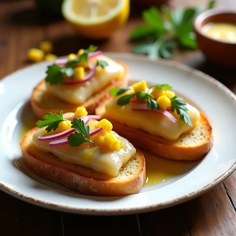 Tostadas de Cogote en Escabeche Peruano: Receta Auténtica y Rápida en 20 Minutos