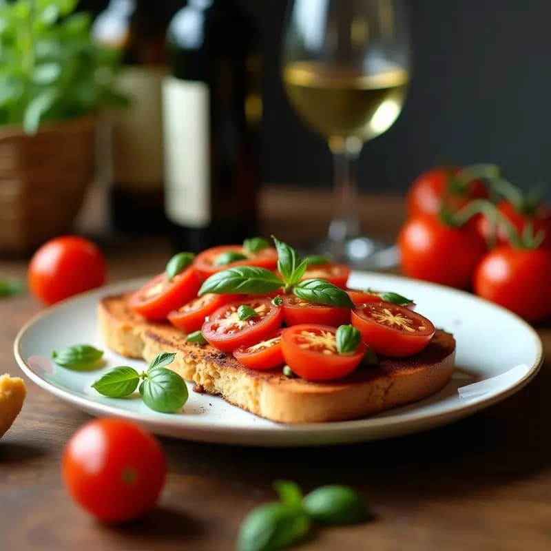 Tostadas de Cogote con Tomate Ahumado: Receta Vegana Express con Toque Mediterráneo