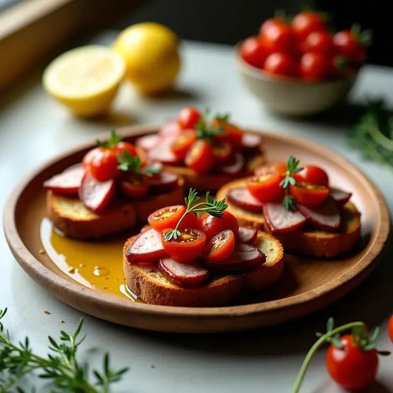 Tostadas de Cogote con Tomate Ahumado: Receta Rápida y Alta en Proteína para Tupper