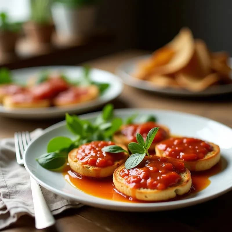 Tostadas Cordobesas con Salmorejo Ibérico: Receta Tradicional en 15 Minutos