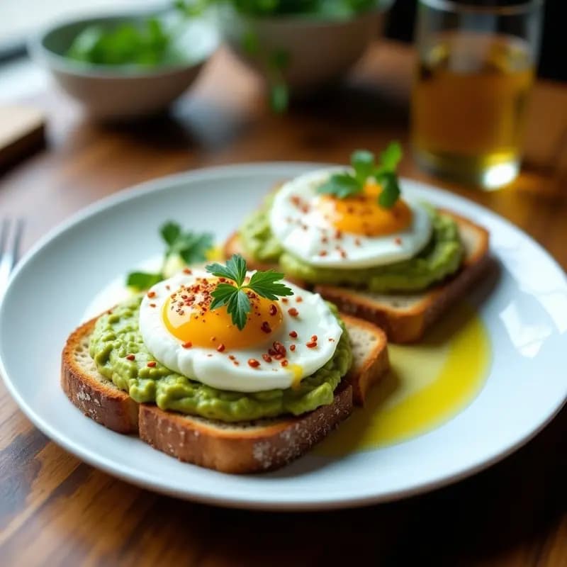 Tostadas Crujientes con Aguacate y Huevo Pochado: Receta Rápida para Desayunar como un Chef