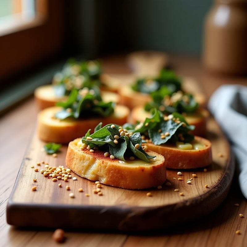 Tostadas Crujientes de Algas Nori y Queso Manchego: Receta Ultra Rápida con Toque Umami