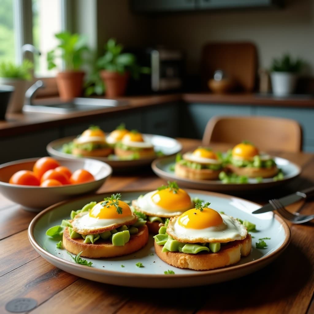 Tostadas de Pan de Espelta con Aguacate y Huevos pochados: Desayuno Mediterráneo en 10 Minutos