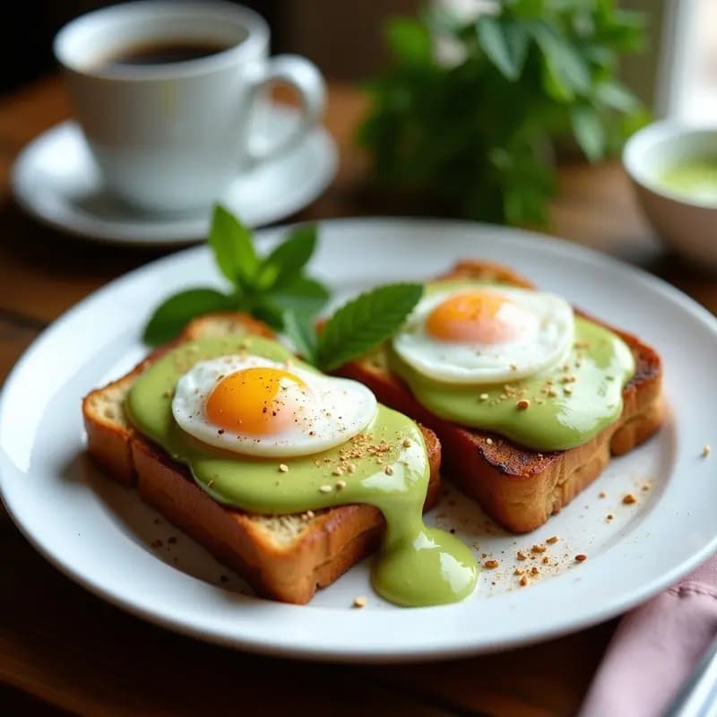 Tostadas Francesas con Crema de Aguacate y Huevos Poché: Desayuno Australiano Alto en Proteínas