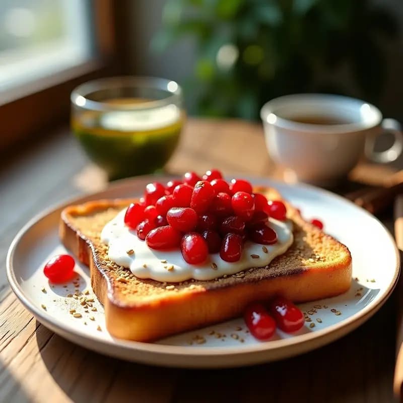 Tostadas Francesas con Canela y Bayas de Goji: Desayuno Chine-Frances Energético