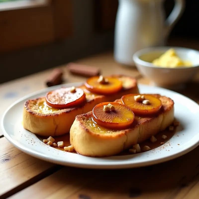 Tostadas Francesas con Canela y Plátano Caramelizado: Receta Clásica Keto Sin Azúcar