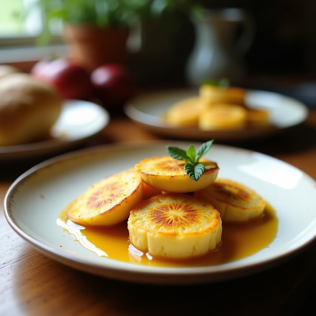 Tostadas Francesas de Pan de Plátano y Canela con Compota de Higuera: Desayuno Sin Gluten y Alto en Potasio