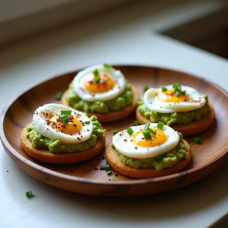 Tostadas de Harina de Sorgo con Aguacate y Huevo Poché: Desayuno Sin Gluten y Alto en Proteína