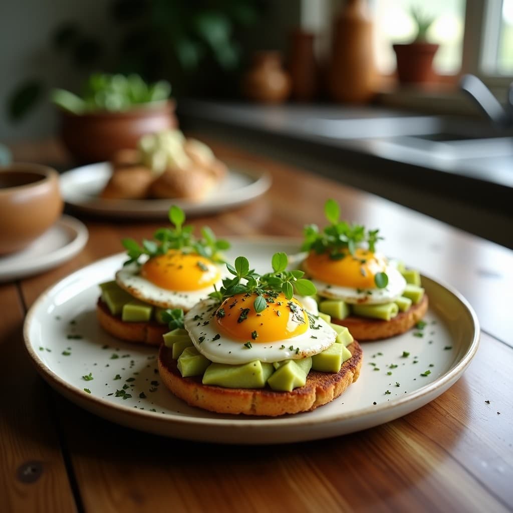 Tostadas de Pan de Joio con Crema de Aguacate y Huevos de Codorniz: Desayuno Portugués Rico en Omega-3