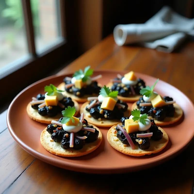 Tostadas de Pan de Maíz con Huitlacoche y Queso Panela: Receta Mexicana de Alta Cocina